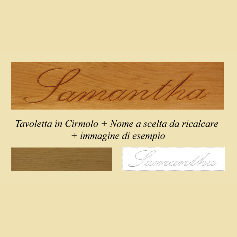 Kit nome carattere elegance su Cirmolo